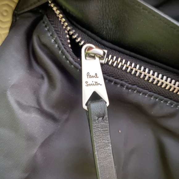 NWT PAUL SMITH 50th Anniversary Spaghetti Print Drawstring Backpack Black - Picture 5 of 13